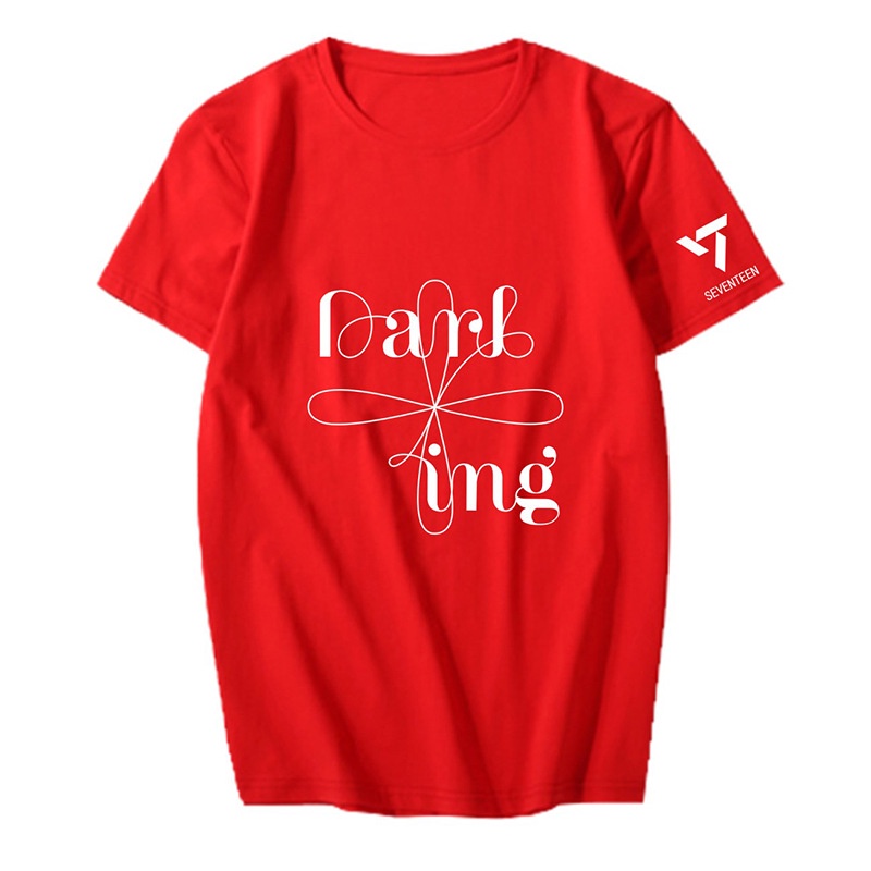 Áo Thun Tay Ngắn In Hình Nhóm Nhạc SEVENTEEN