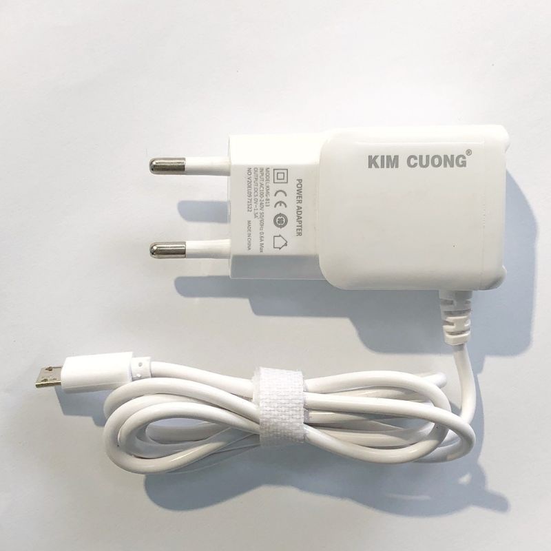 Bộ sạc liền dây chân micro dành cho android,oppo,htc..chân micro-có thêm khe usb trên cóc,KMG-813 chính hãng Kim Cương