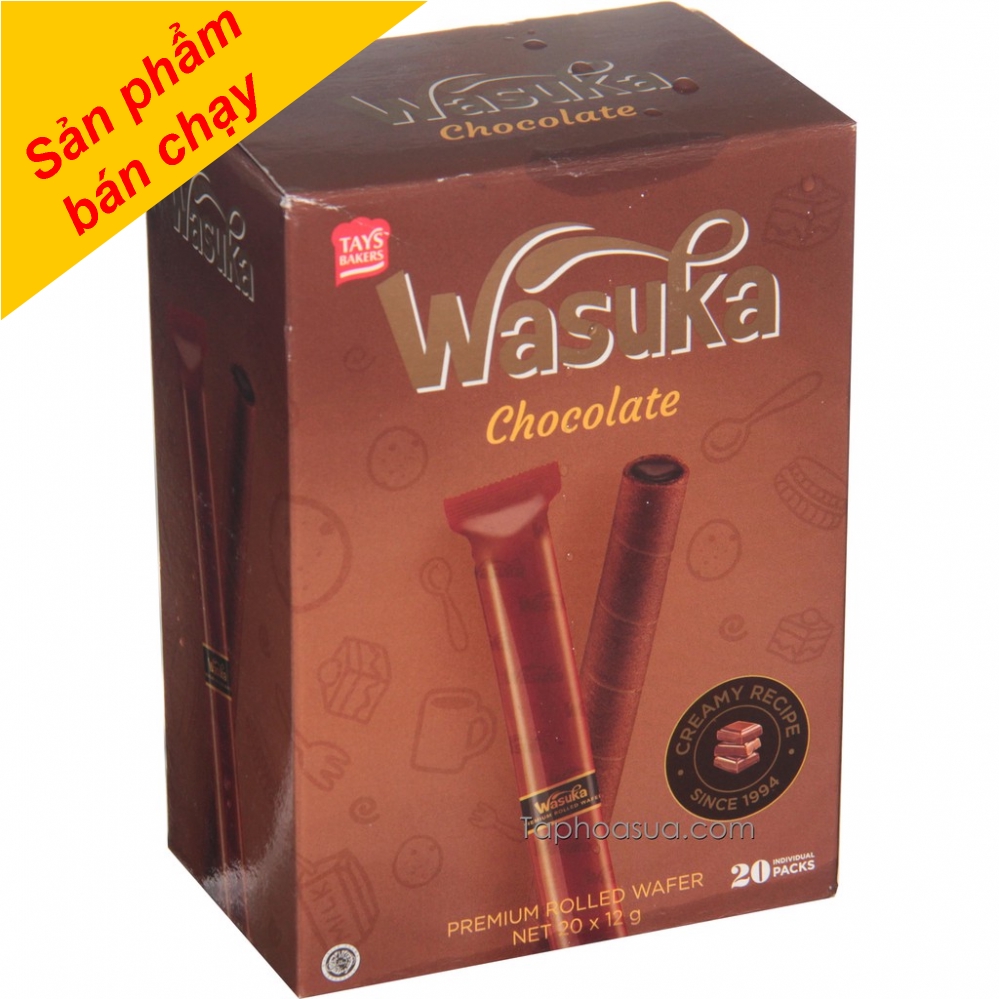 Bánh Ống Quế Siêu Thơm Ngon Wasuka Premium Rolled Wafer 240g