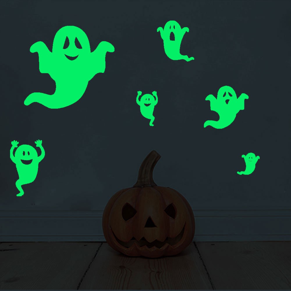 Miếng Dán Tường Dạ Quang Phong Cách Halloween Ấn Tượng