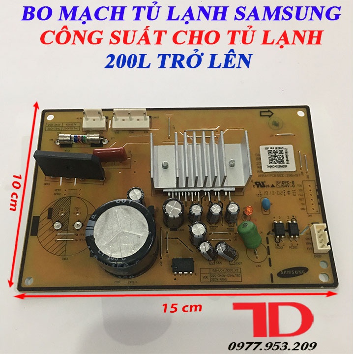 Bo Mạch Tủ Lạnh SAMSUNG Công Suất Từ Tủ 200L Trở Lên