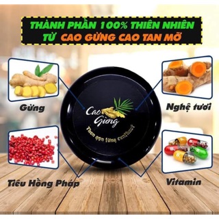 Cao gừng tan mỡ