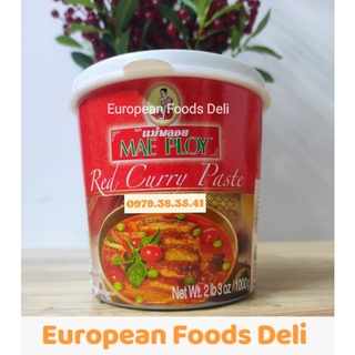 Gia vị cà ri thái lan hiệu mae ploy red curry paste hộp 1kg