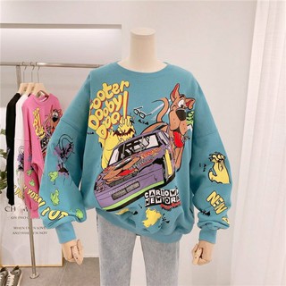 [SẴN] Áo nỉ sweater ScoobyDoo nỉ da cá