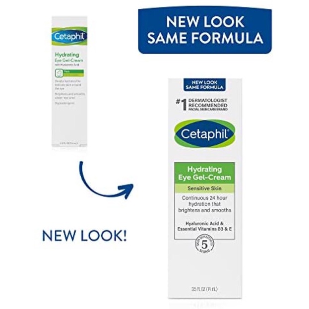 Kem dưỡng ẩm làm sáng và mịn vùng mắt Cetaphil Hydrating Eye Gel-Cream