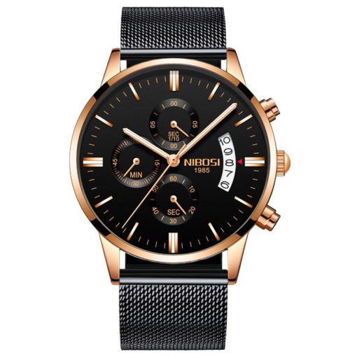 Đồng hồ nam Nibosi 2309 dây thép đan lưới | BigBuy360 - bigbuy360.vn