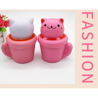 SquiShy cốc thỏ mặt bự