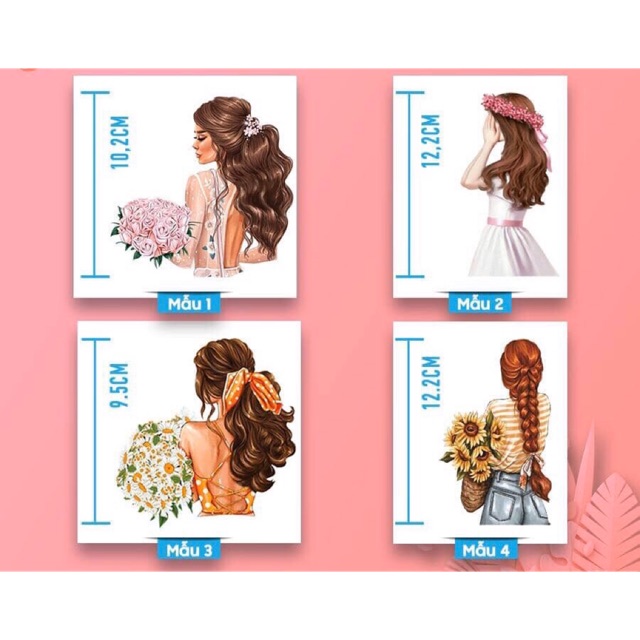 Set cắm 4 cô gái