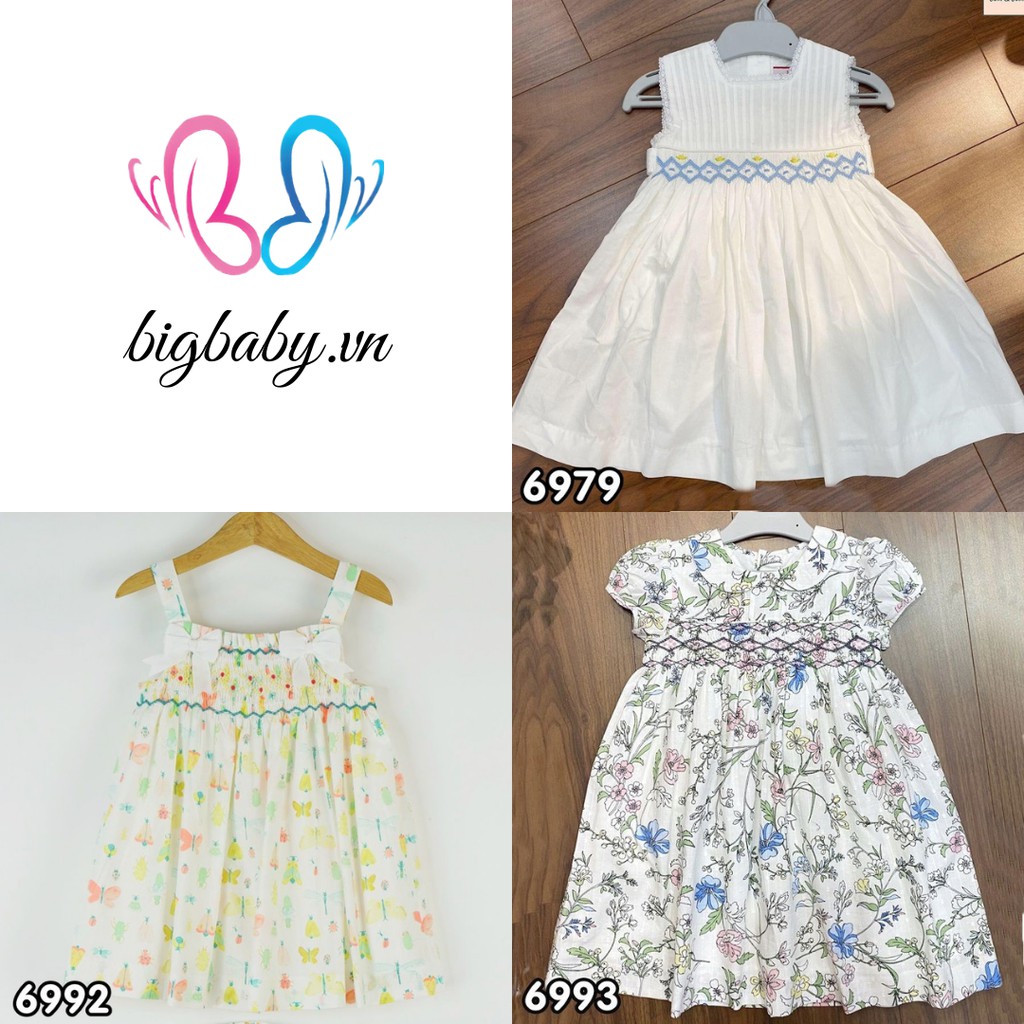 Đầm Smock Bé Gái JJ Cho Bé Từ 13-30KG