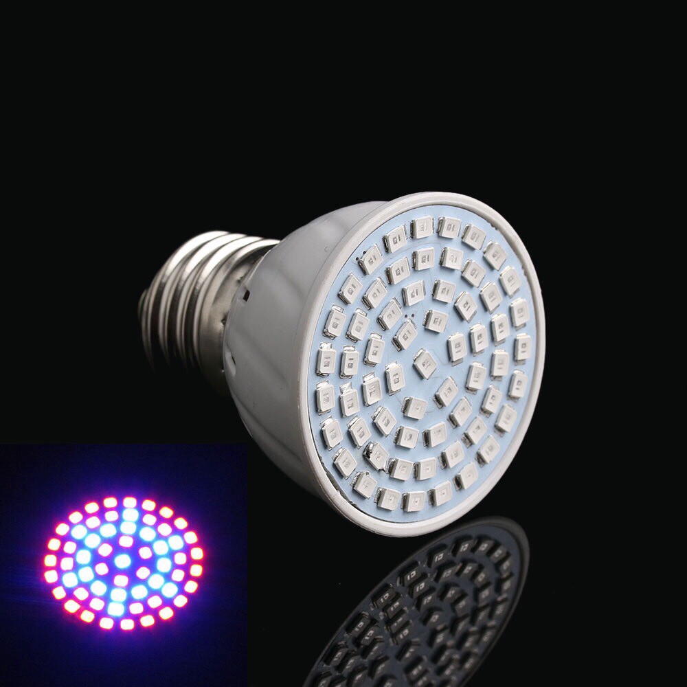 Đèn LED trồng cây quang phổ toàn phần E27 3W 60 bóng màu đỏ/xanh dương