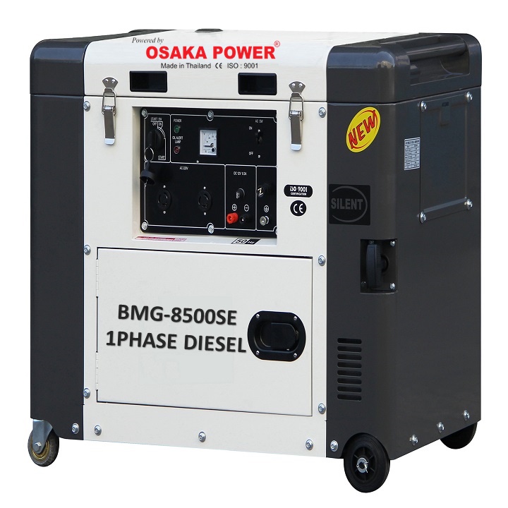 [HÀNG CHÍNH HÃNG] Máy Phát Điện Chạy Dầu Osaka Power 6.0Kw BMG-8500SE