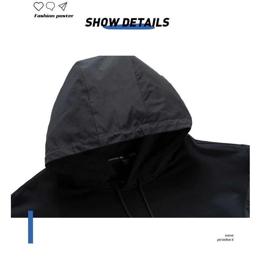 Áo hoodie nam bằng nhung size lớn 8xl 50-150kg phong cách thể thao