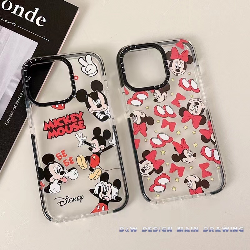Ốp Điện Thoại In Hoạt Hình Mickey Minnie Cho iPhone 14 13 12 11 Pro MAX IX XS MAX XR 6 6sPlus 7 8 Plus