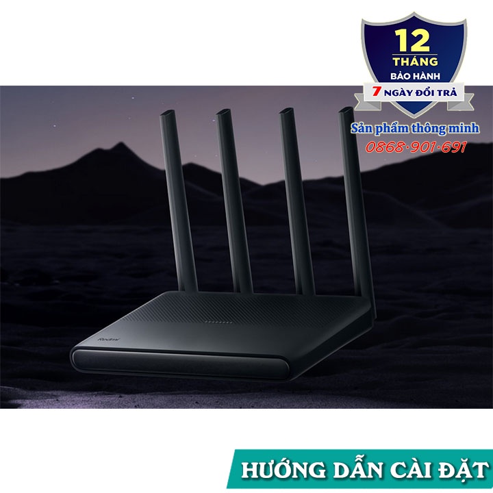 Bộ phát Wifi Router Xiaomi Redmi AX6000 băng tần kép - Wifi 6 6000Mbps - hỗ trợ Mesh - kết nối 248 thiết bị