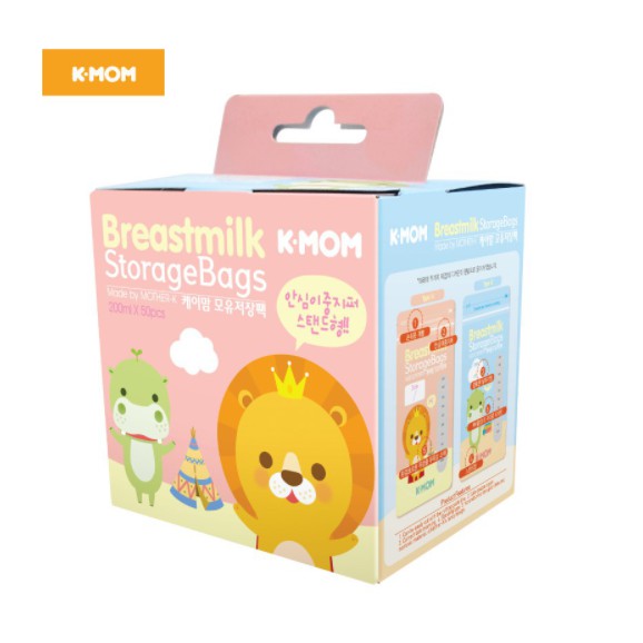 Túi trữ sữa K-Mom Hàn Quốc 200ml Mẫu mới 20 chiếc