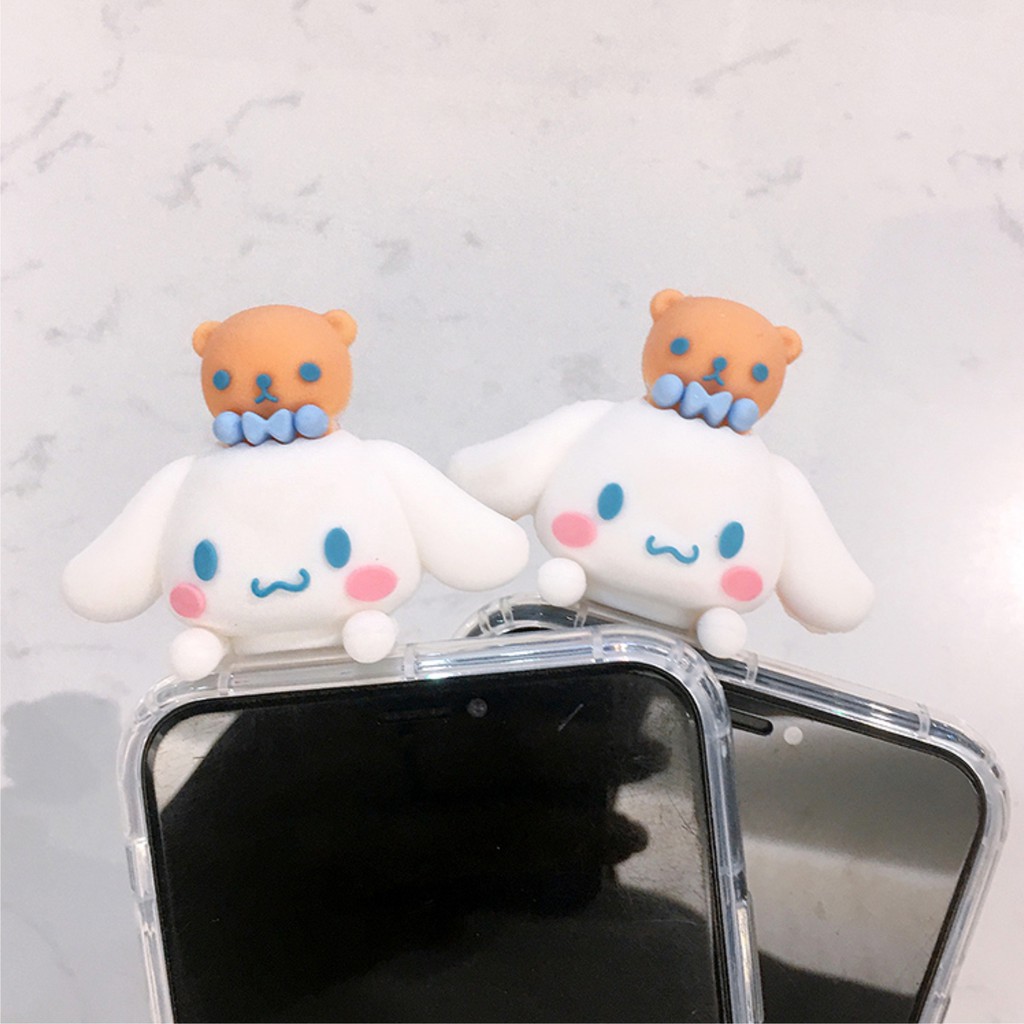 [ IPHONE ] Ốp Lưng Silicon Chống Sốc Cinnamoroll ( Kèm Hình Thú ) - I066