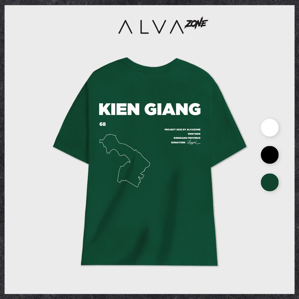 Áo Thun Kiên Giang LocalBrand Phông Cổ Tròn Tay Lỡ Unisex Nam Nữ Thế Hệ Genz