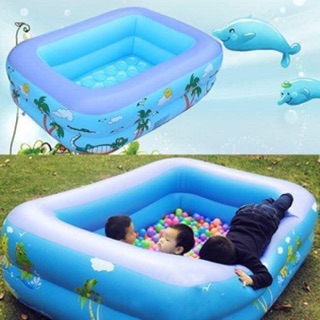 Phao bơi hình chữ nhật 3 tầng 1m8