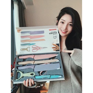 Bộ dao everich 6 món lúa mạch hottrend an toàn tiện dụng