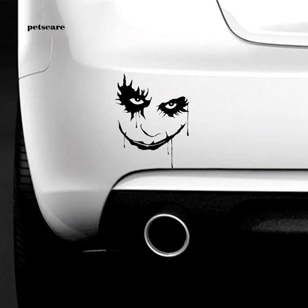 Miếng Dán Trang Trí Cửa Sổ Xe Hơi Hình Chú Hề Joker Chống Thấm Nước Kích Thước 10X13Cm