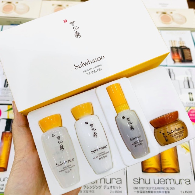 Bộ sản phẩm chăm sóc da mini Sulwhasoo basic kit 4 món