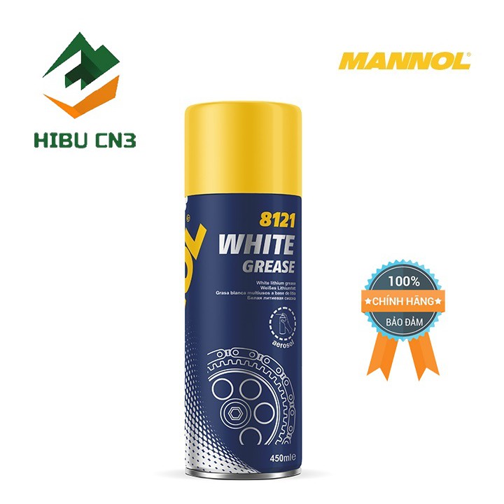 Mỡ Bò Trắng MANNOL White Grease 8121 450ml – HIBU CN3