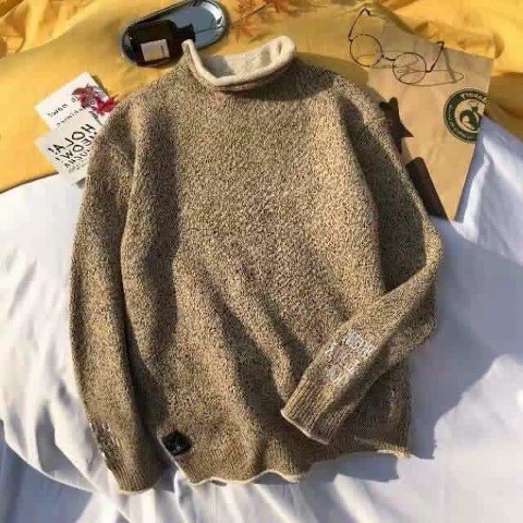 Áo dạ cổ lọ phong cách Hàn quốc cho nam nữ unisex