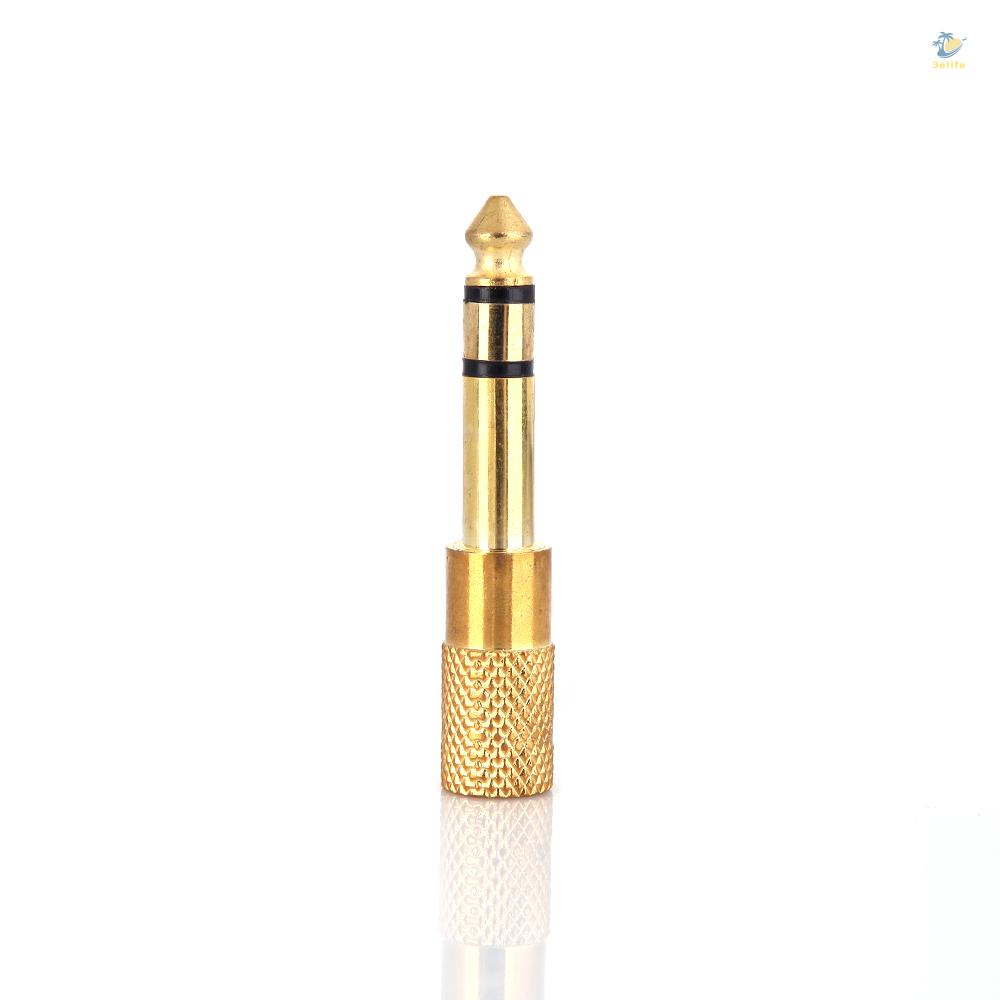 Đầu Cắm Chuyển Đổi Âm Thanh Jack Cắm 6.5mm Male 3.5mm Female Cho Đàn Guitar Điện