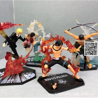 1522 Mô hình Anime Onepiece Luffy hải tặc mũ rơm nhân vật Monkey D. Luffy mũ rơm Portgas D. Ace hoả quyền Roronoa Zoro k