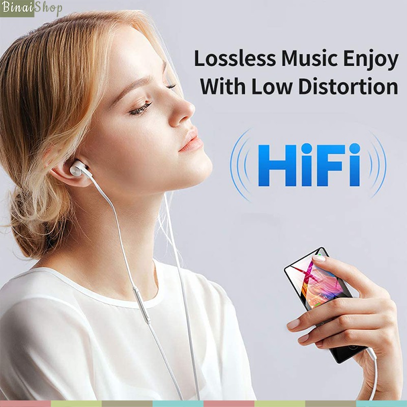 Ruizu D22 - Máy Nghe Nhạc Lossless Bluetooth 4.1, Ghi Âm 3m, Loa Ngoài