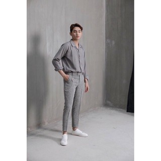 Sơ mi nam cổ pijama hot 2018