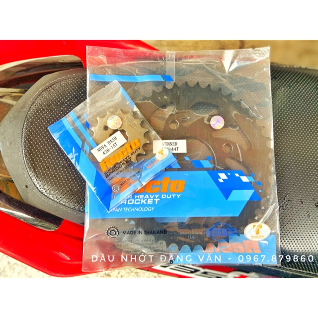 Combo Nhông 15T Dĩa 44T Honda Winner/GTR Recto Thái Lan
