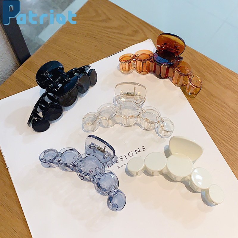 Kẹp bấu tóc họa tiết hình học phong cách Hàn Quốc