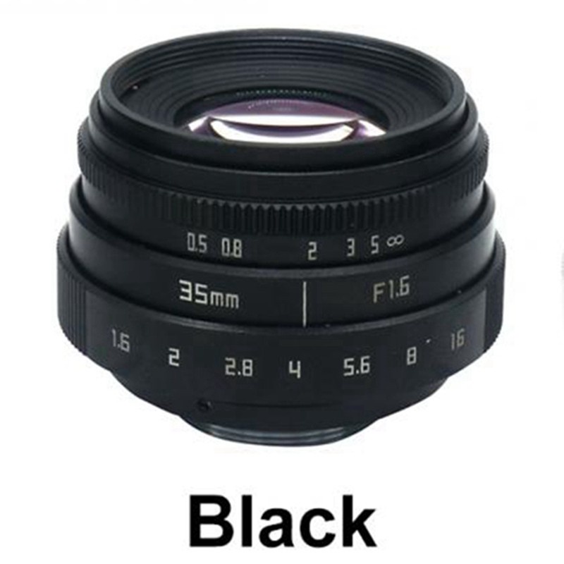 35mm F1.6 C Mount Camera Lens with Adapter Ring for Sony α7S / α7R / α7 / α6000/ α5100 / α5000 / α3000/ NEX-C3/ NEX-5