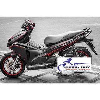 Tem trùm airblade đen chỉ đỏ slider,team decal ab 2011