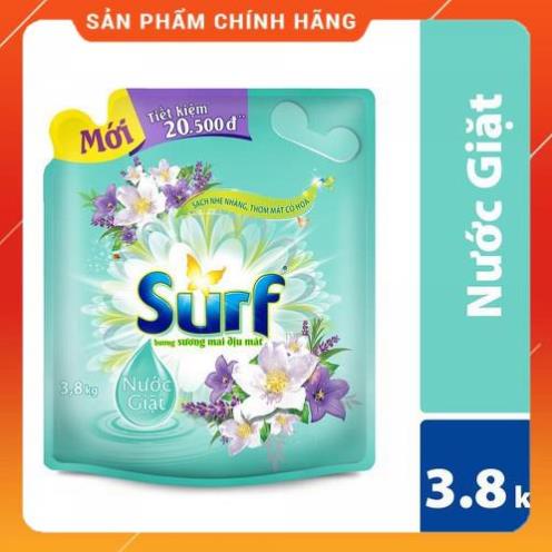 NƯỚC GIẶT SURF HƯƠNG SƯƠNG MAI DỊU MÁT 3,3KG