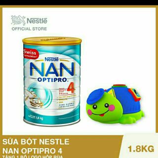 Sữa bột Nan Optipro 4 1.8kg tặng kèm logo Rùa