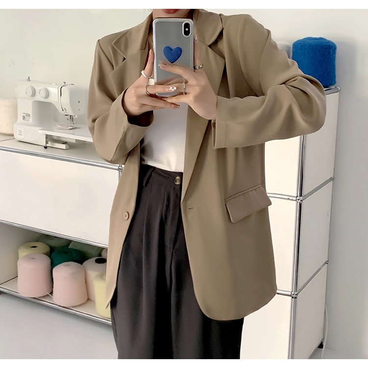 Áo Khoác Dáng Rộng Thiết Kế Mới Thời Trang Mùa Thu Dành Cho Nữ