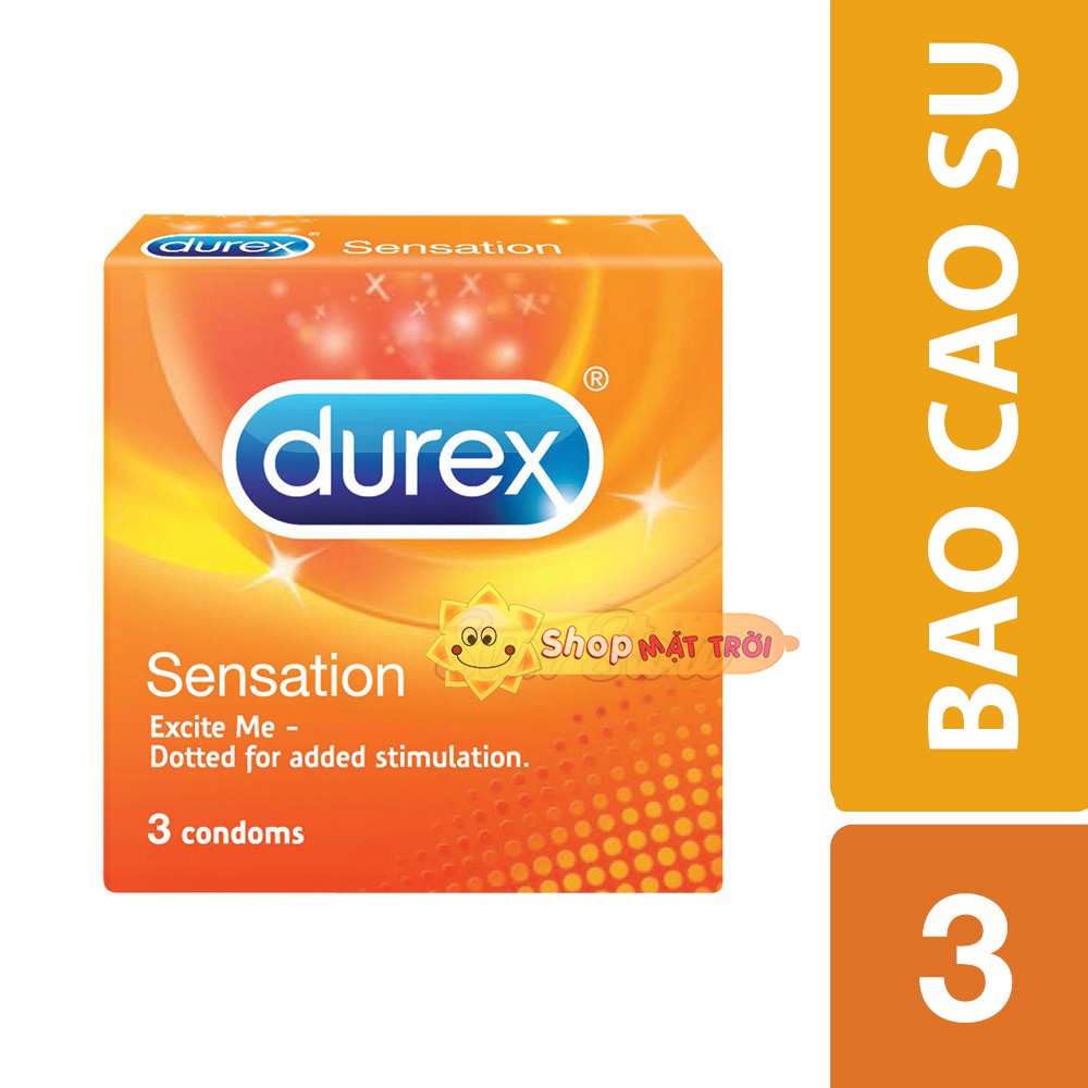 BAO CAO SU DUREX SENSATION GAI ( HỘP 3 CÁI)