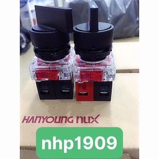 Công tắc xoay loại không đèn phi 22 dòng AR , 2 hoặc 3 vị trí tự trả về Hanyoung Nux