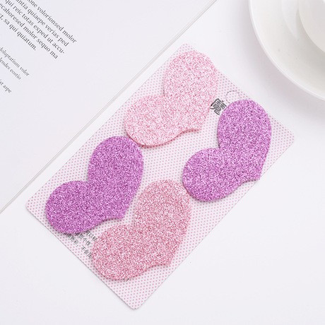 Set 4 Miếng Dán Tóc Kim Tuyến Tự Dính Cho Bé Và Bạn Gái Xinh