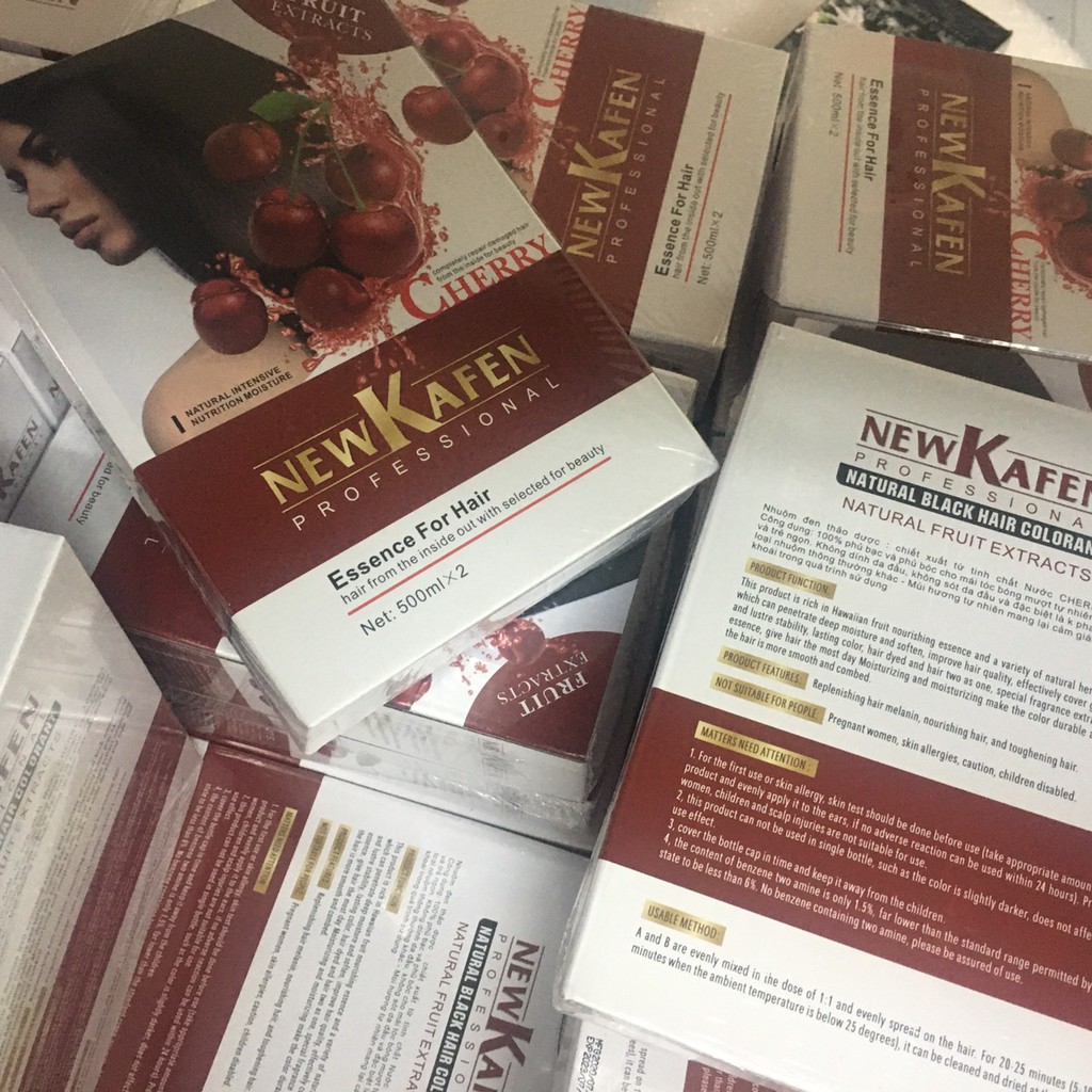 Nhuộm đen New Kafen mẫu mới 2022 VICHICOO nhuộm đen phủ bạc không dính da đầu