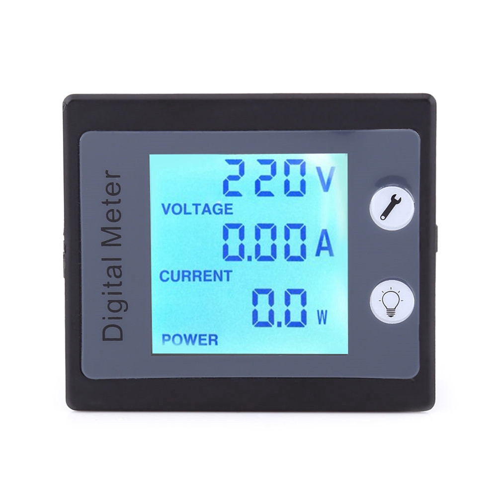 Vôn kế kỹ thuật số LCD điện ampe AC 80-260V 100A