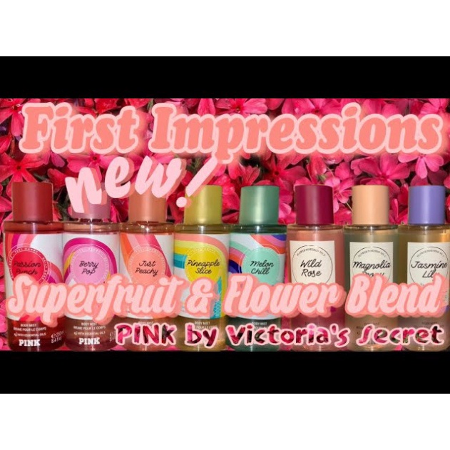 |NEW|  Xịt Thơm Toàn Thân Victoria’s Secret PINK Body Mist  - Sweet Squeeze | Just Peachy | Berry Pop