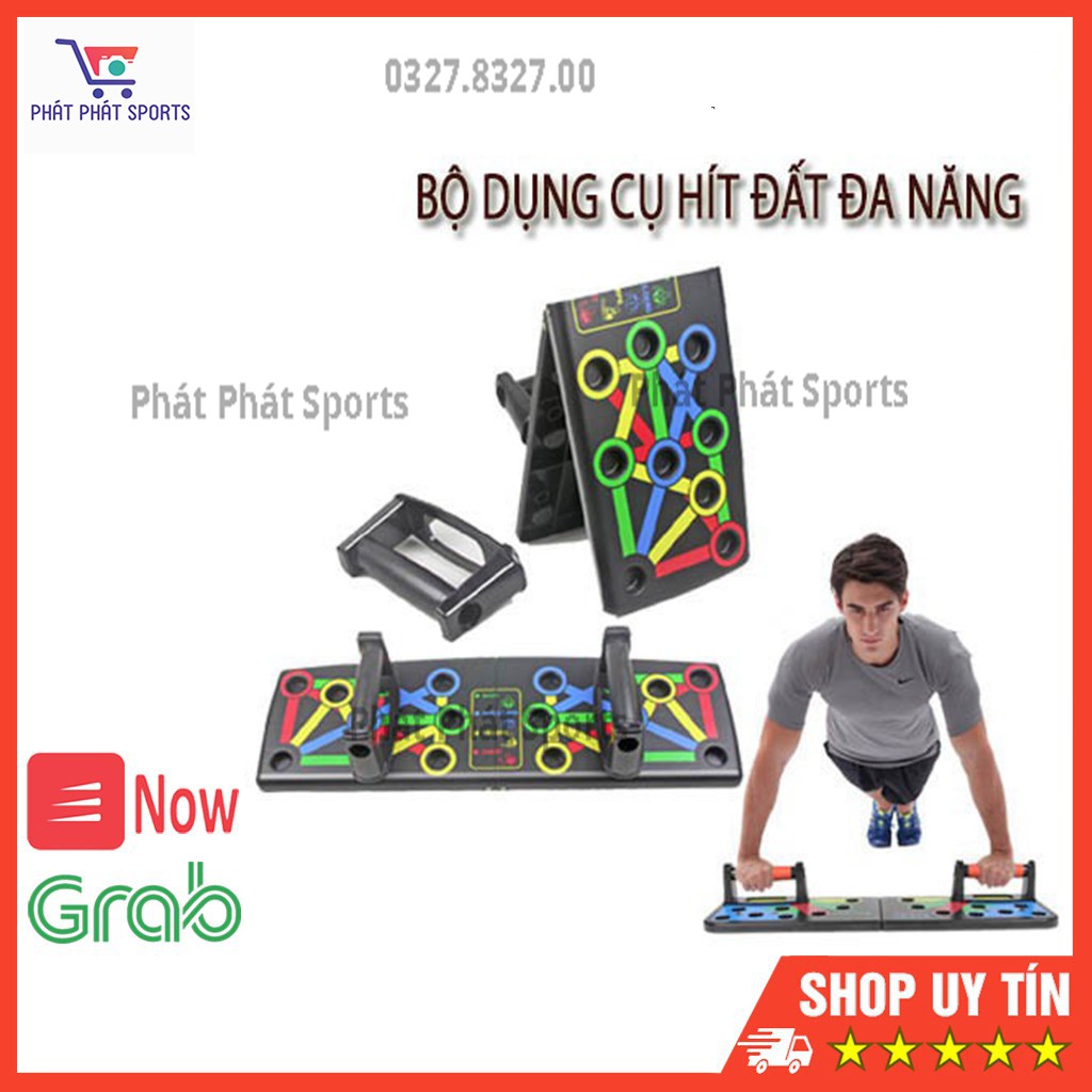 Bộ dụng cụ hít đất chống đẩy đa năng tại nhà 9 in 1