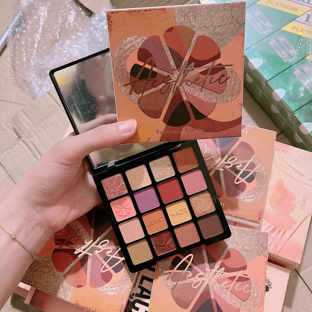 Lemonade Bảng mắt Aesthetic Eyeshadow Palette 16 ô [Ảnh Thật]