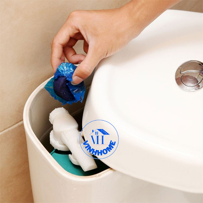 Bộ 10 Viên Khử Mùi Tẩy Bồn Cầu Viên Toilet Diệt Khuẩn, Tẩy Sạch Vệ Sinh Vết Bám Bẩn