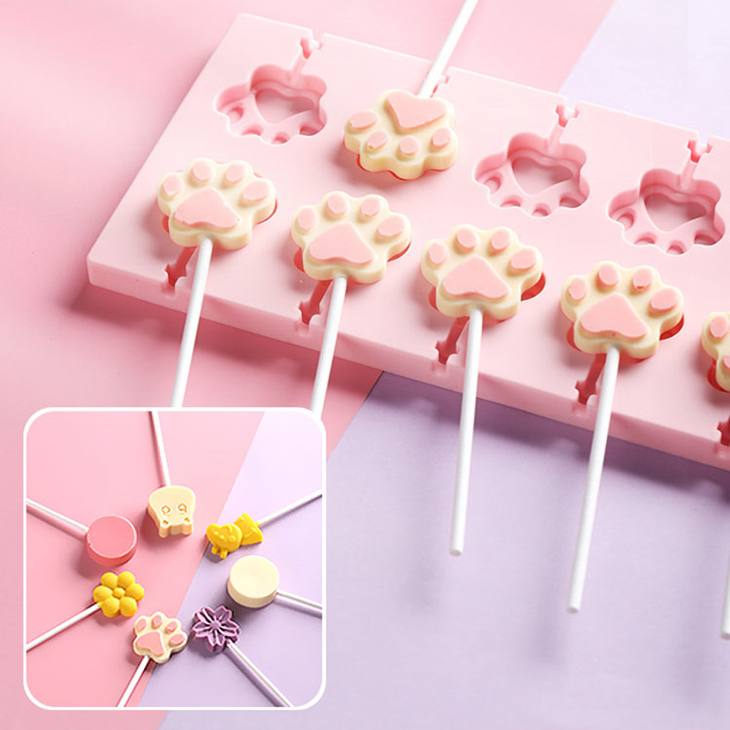 Khuôn silicon làm kẹo mút OSSAYI độc đáo sáng tạo