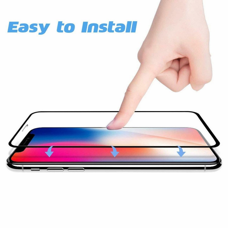 【Ship by Box】Kính Cường Lực 10d Bảo Vệ Màn Hình Toàn Diện Cho Iphone X Xr Xs Max