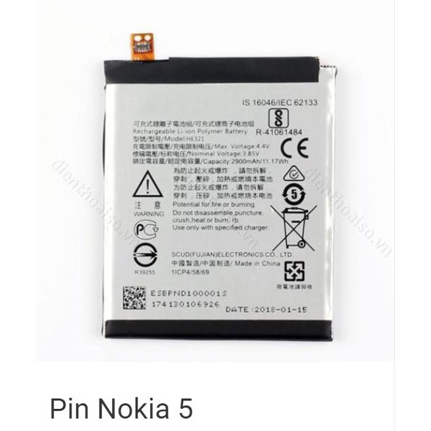 Pin Nokia 5